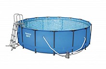 Каркасный круглый бассейн 56830 Steel Pro Max Bestway 457х122 см